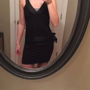 Black form-fitting dress